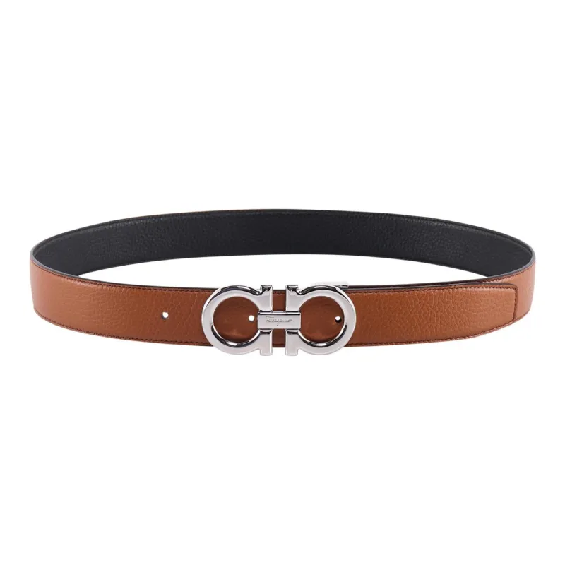 Ferragamo Leather Belts Men Brown-0