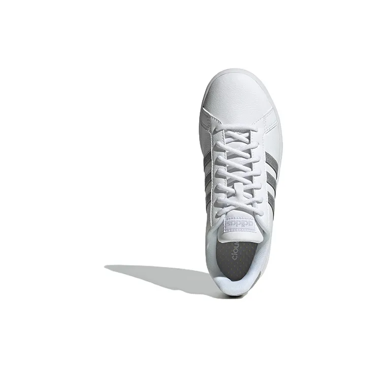 Grand Court Adidas Neo 'White Silver Metallic' Women's-4