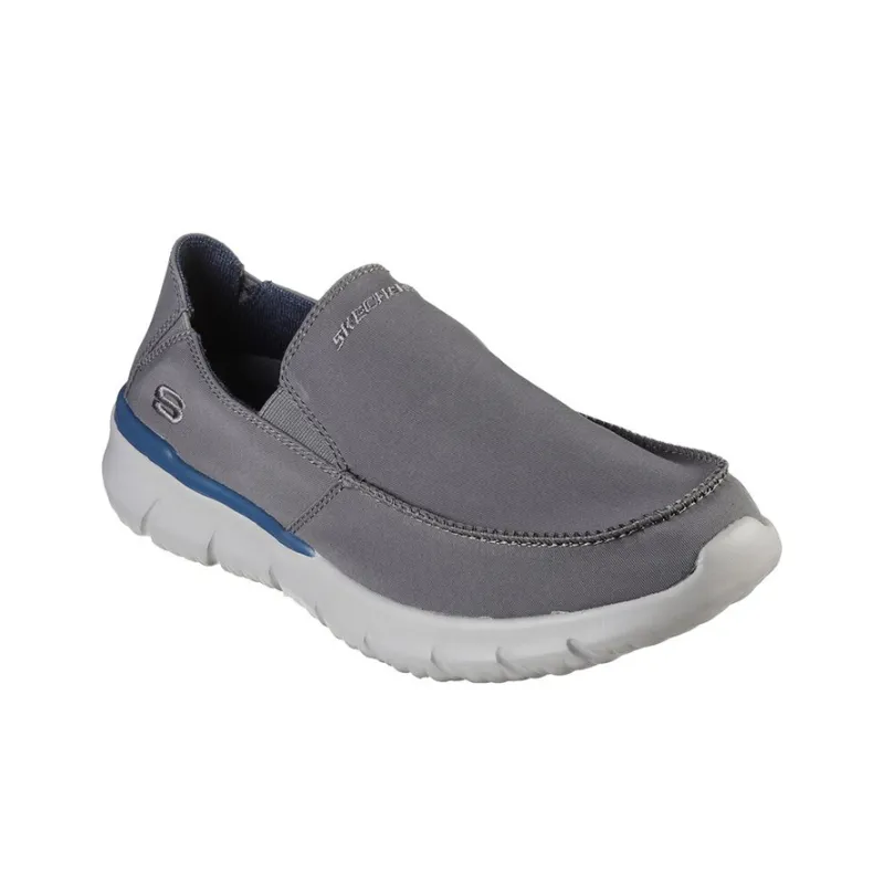 Skechers Del Retto -Alvert Anti-Slip Wear-Resistant Breathable Lightweight Low-Top Casual Shoes Men's Gray-2