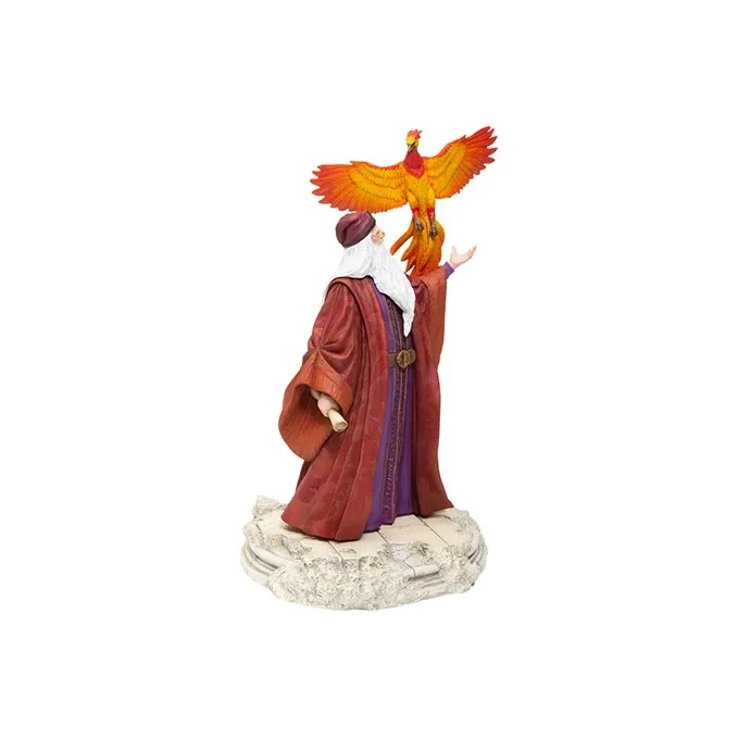 ENESCO Albus Dumbledore Harry Potter Hogwarts Headmaster Dumbledore And Phoenix Fawkes 29.3cm Statues-3