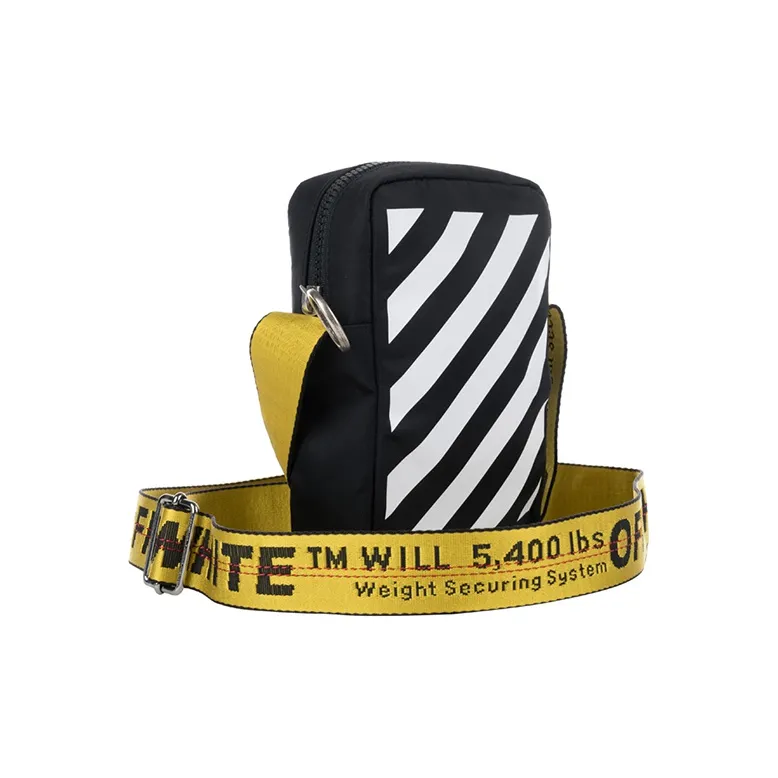 OFF WHITE Crossbody Binder Nylon Black/White-2