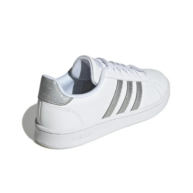Grand Court Adidas Neo 'White Silver Metallic' Women's-3