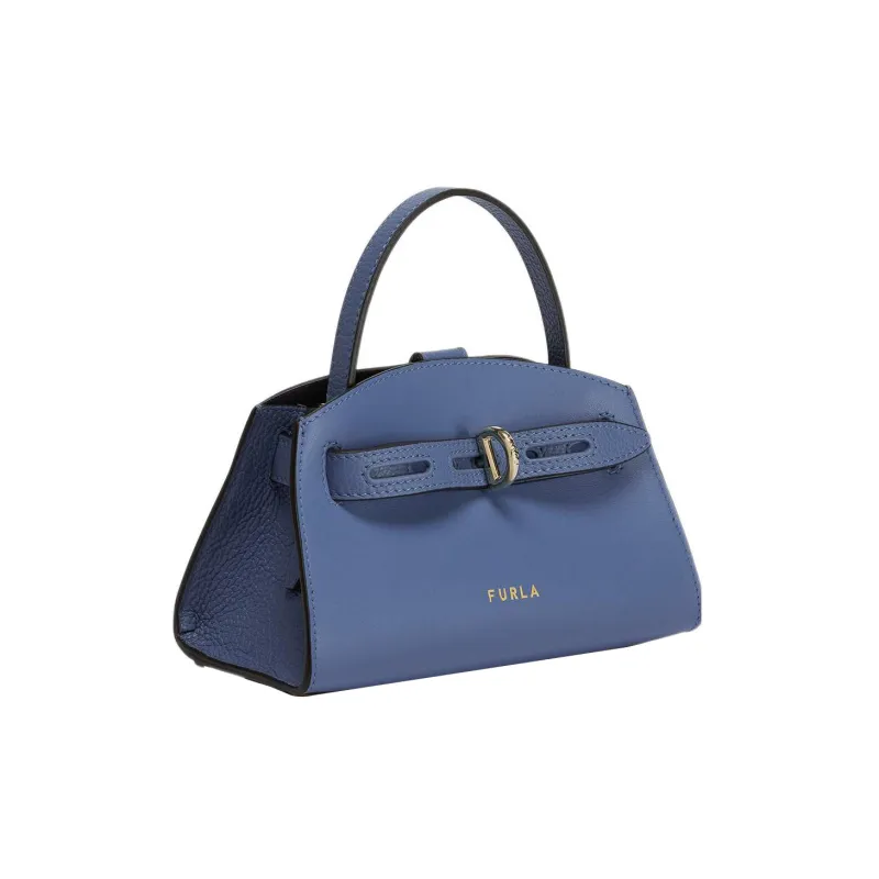 Furla Margherita Collection Cow Leather Handbag Crossbody Bag Mini Women's Blue-2