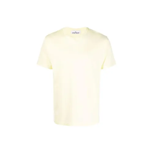 STONE ISLAND T-Shirts Men Yellow