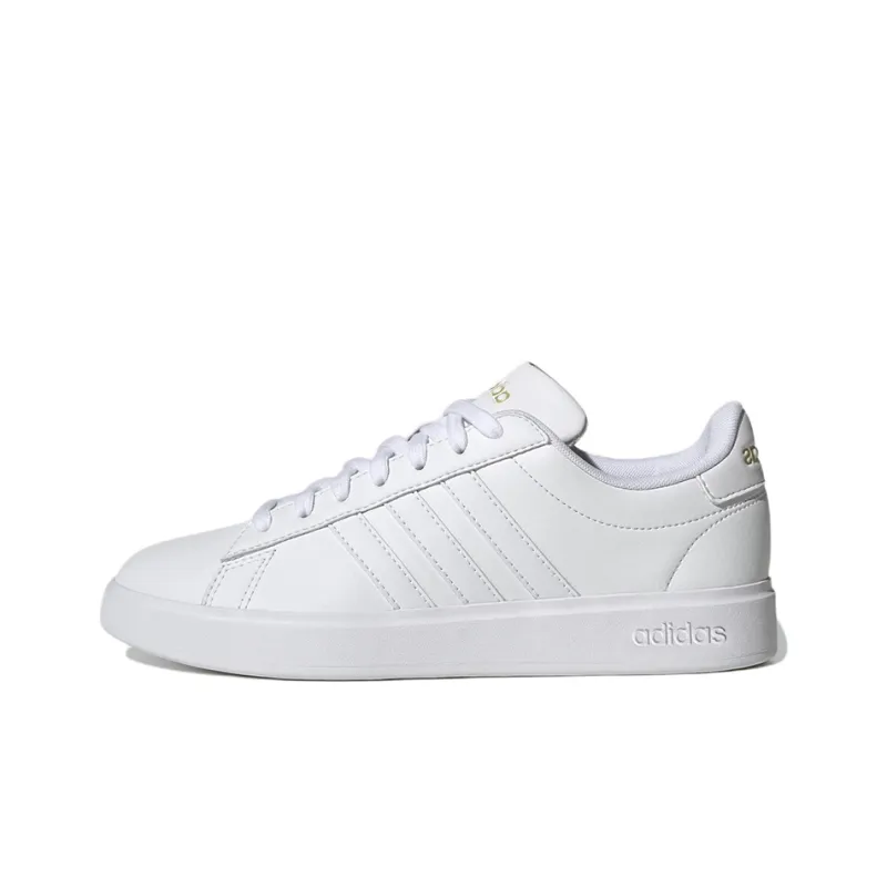 Adidas Grand Court 2.0 Cloud White Gold Metallic Women's-0
