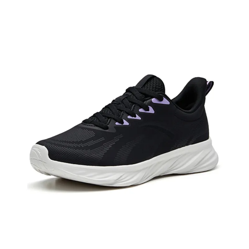 ANTA Running Collection Running Shoes Women's Low Top Black/Carbon Gray/Lotus Purple-2