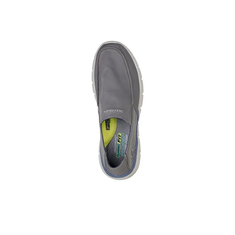 Skechers Del Retto -Alvert Anti-Slip Wear-Resistant Breathable Lightweight Low-Top Casual Shoes Men's Gray-3