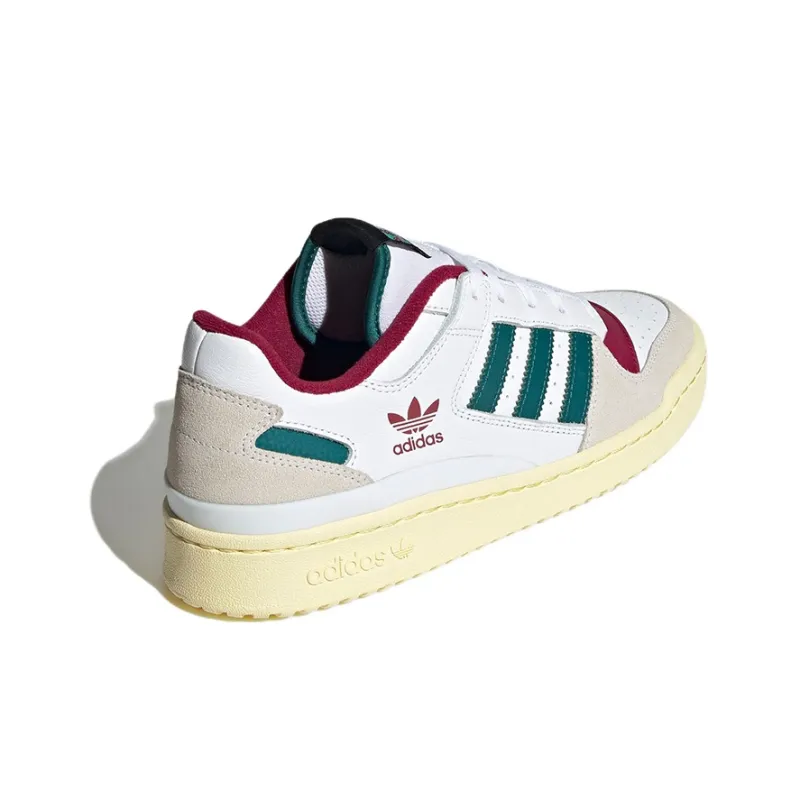 Adidas Forum Low White Teal Burgundy-3