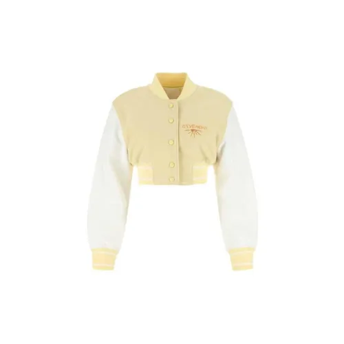 Givenchy Cropped Coats Women's Yellow