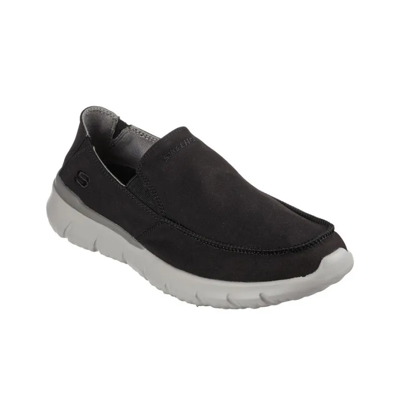 Skechers Del Retto -Alvert Anti-Slip Wear-Resistant Breathable Lightweight Low-Top Casual Shoes Men's Black-2