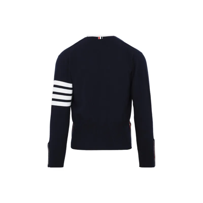 THOM BROWNE 4 Bar Cashmere Cardigan-1