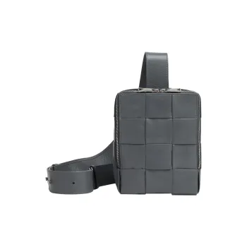 Bottega Veneta Calfskin Sling Bag Men's Gray
