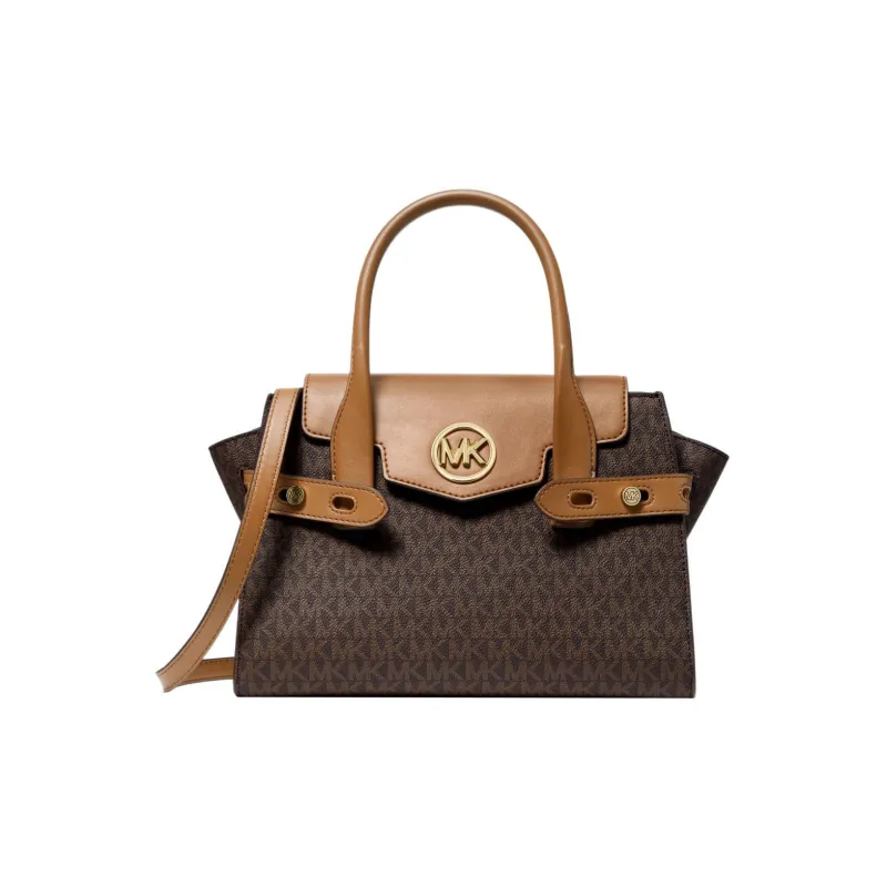 MICHAEL KORS Carmen Canvas Handbag Shoulder Bag Crossbody Bag Women's Brown & Color-0