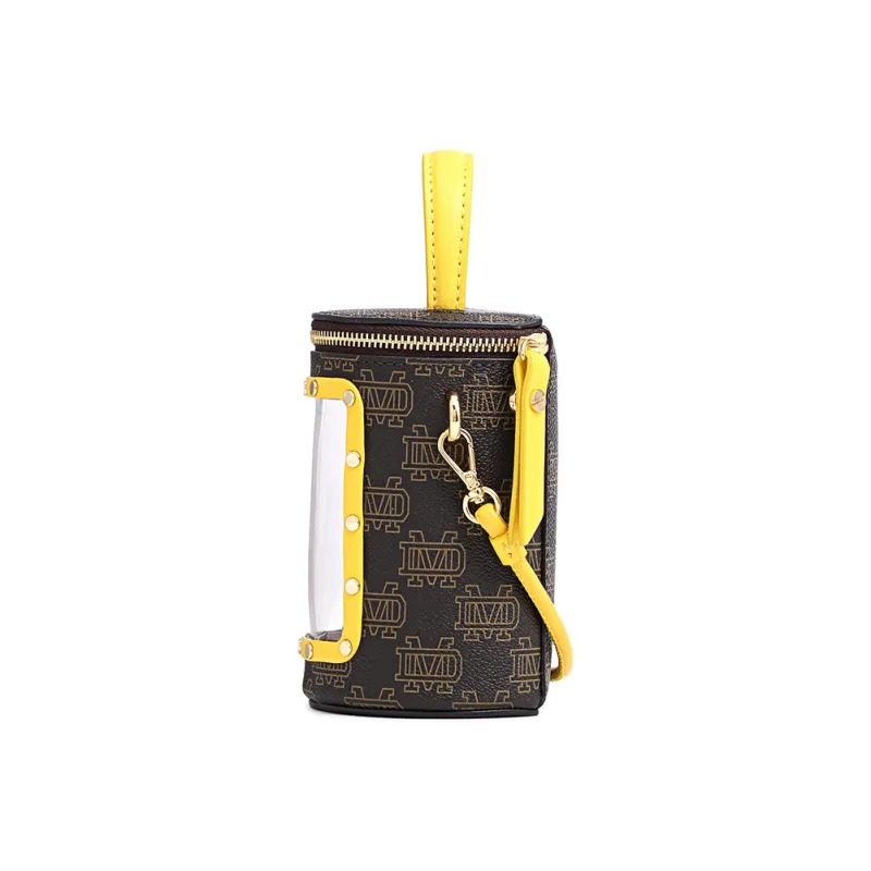 FION Handbags Coffee/Yellow-2