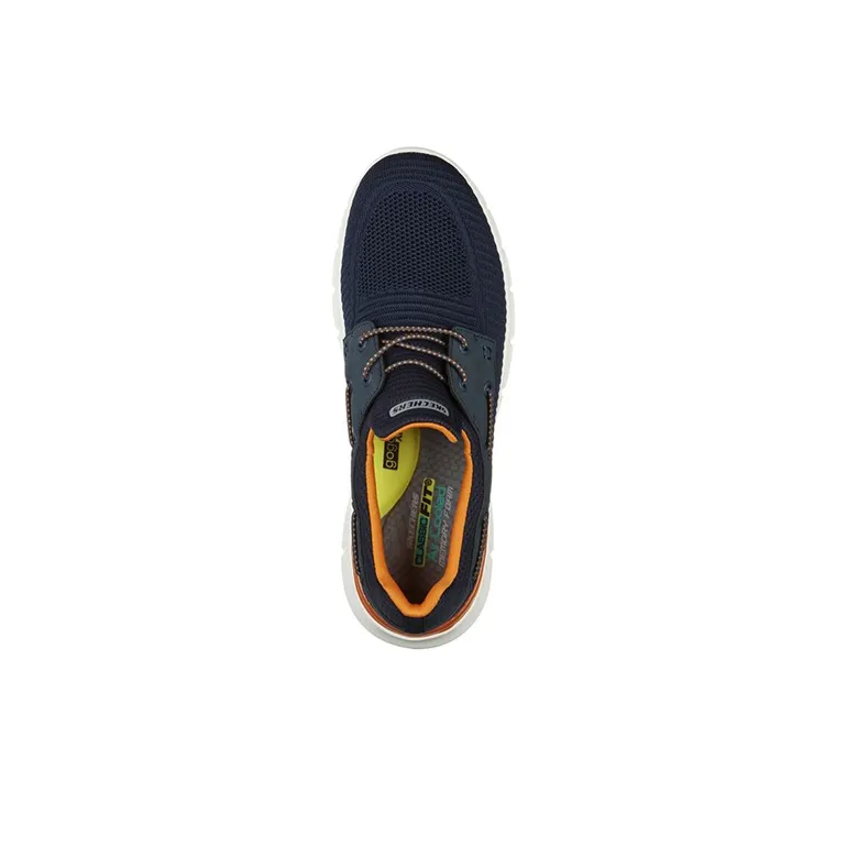 Skechers Del Retto Running Shoes Men Low Top Blue-2