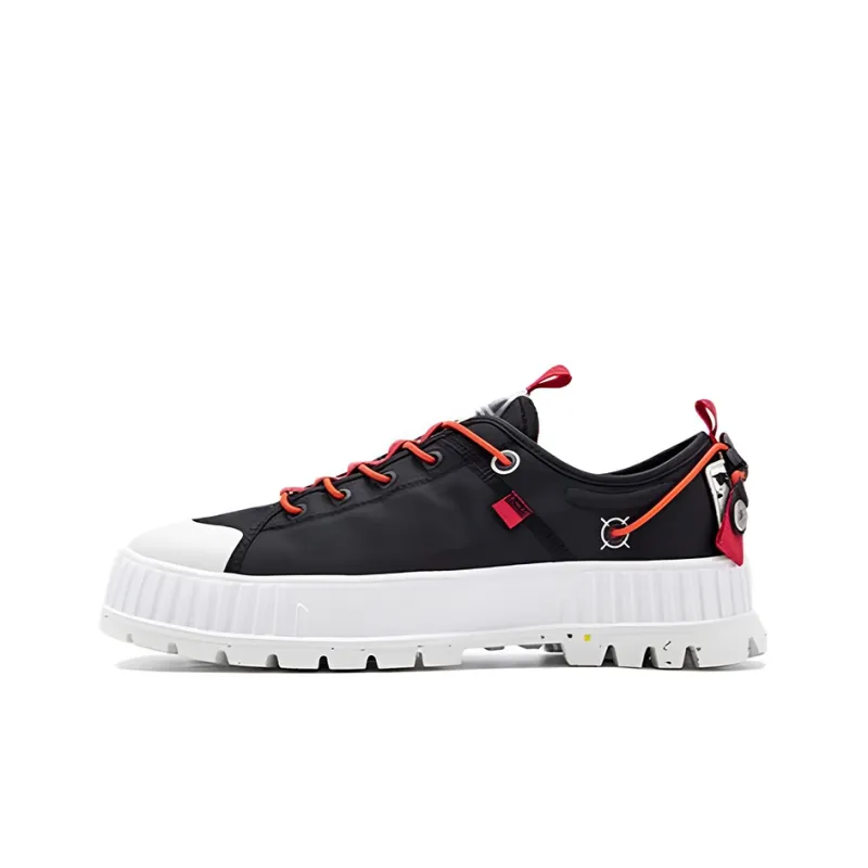 Palladium Pallashock Anti Slip Wear Resistant Low Top Casual Shoes Unisex Black-0