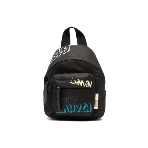 Lanvin Polyester Backpack Mini Men's Black