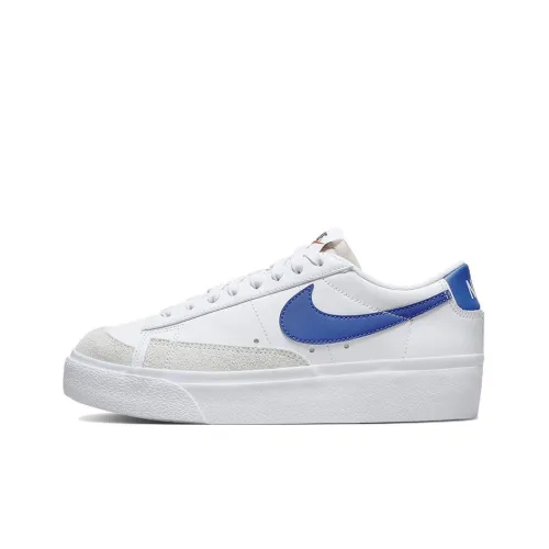 Nike Blazer Skateboard Shoes Women's Low-Top White/Blue