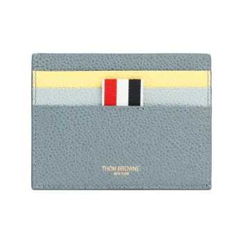 THOM BROWNE· Calfskin Card Clip Card Holder Men's Blue