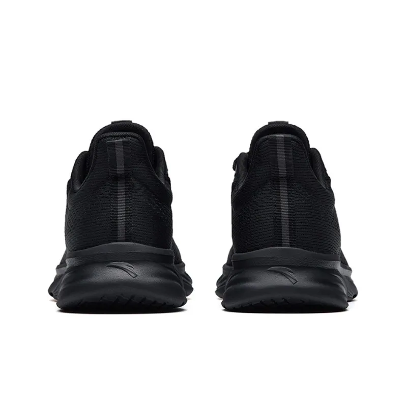 Anta Cushioning, Abrasion Resistant, Breathable, Lightweight Low Top Running Shoes Men's Black Carbon Gray-3