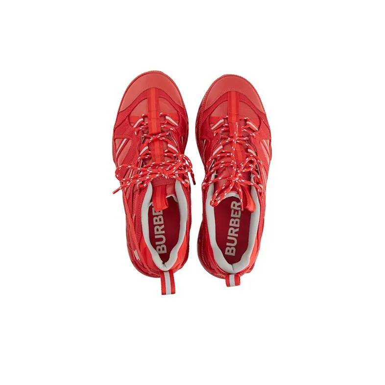 Burberry Barbie Union Cushioning Anti-Slip Wear-Resistant Breathability Low-Top Casual Shoes Men's Red-2
