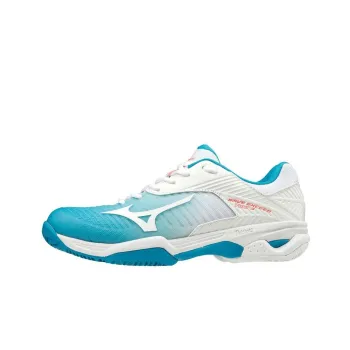 Mizuno Wave Exceed Tour 3 Cc Anti-Slip And Wear-Resistant Breathable Low-Top Tennis Shoes Women's Blue White