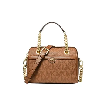 MICHAEL KORS Blaire Artificial Leather One Shoulder Handbags Mini Women's Leather Brown