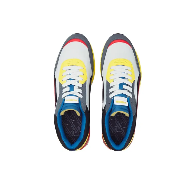 PUMA City Rider White Blue Yellow Red-2