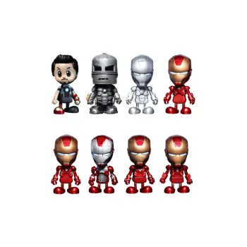 Hot Toys Iron Man Cosbaby Tony Stark MK1 7 Set Chibi Figures