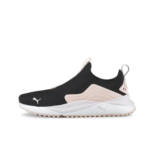 PUMA Pacer Future Slip on Low Tops Black Pink