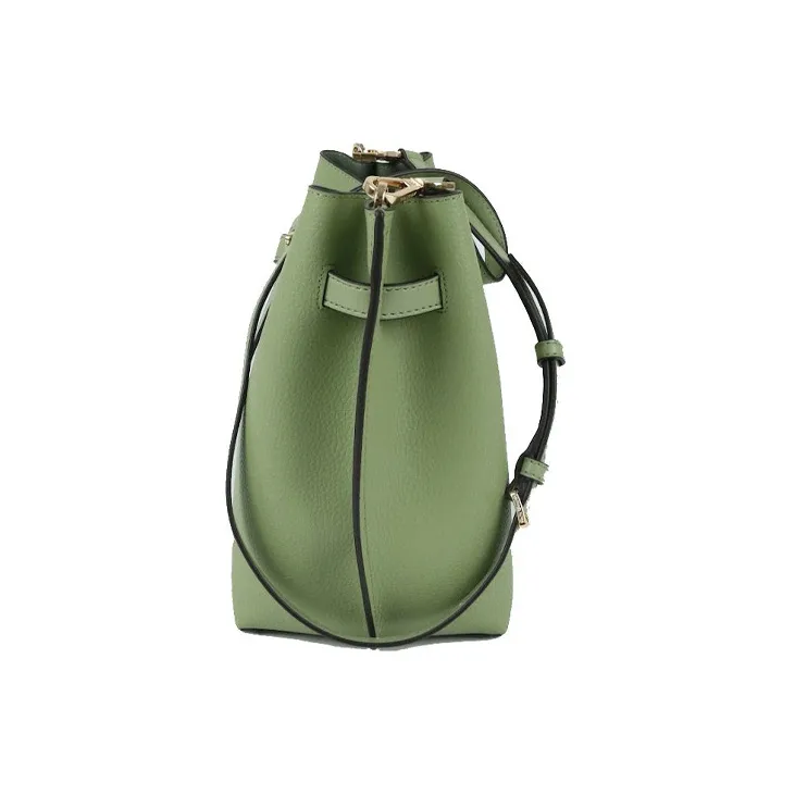MICHAEL KORS Emilia Leather Bucket Bag, Shoulder Bag, Crossbody Bag Trumpets Women's Light Sage Green-2