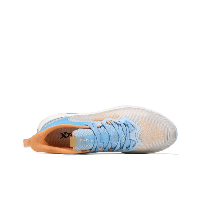 XTEP Running Shoes Men Low Top Beige Yellow/Carolina Blue-1