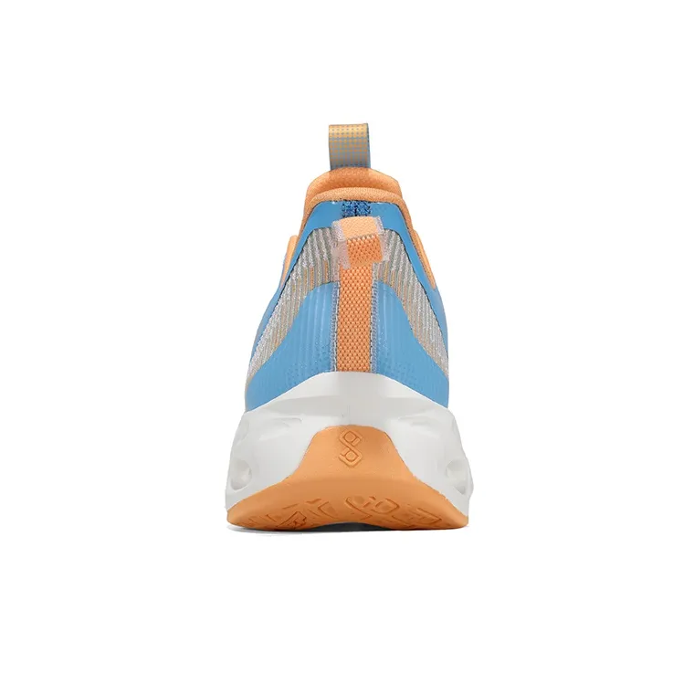XTEP Running Shoes Men Low Top Beige Yellow/Carolina Blue-2