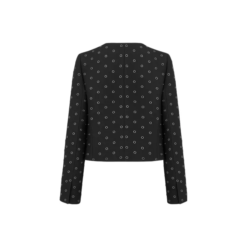 DIOR Cropped Collarless Jacket-1