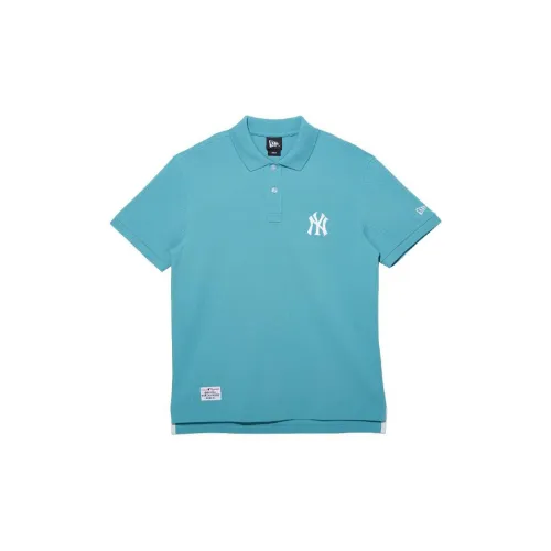 New Era Polo Shirts Unisex Blue