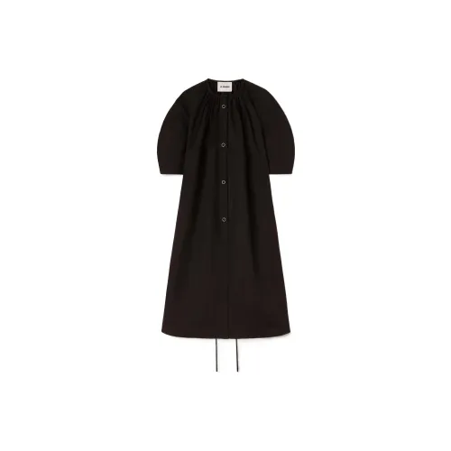 JIL SANDER Short-Sleeved Dresses Women's Black