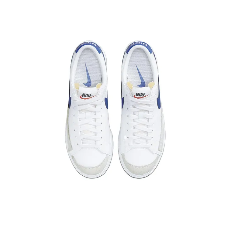 Nike Blazer Low Platform White Summit White Team Orange Game Royal Women's-3
