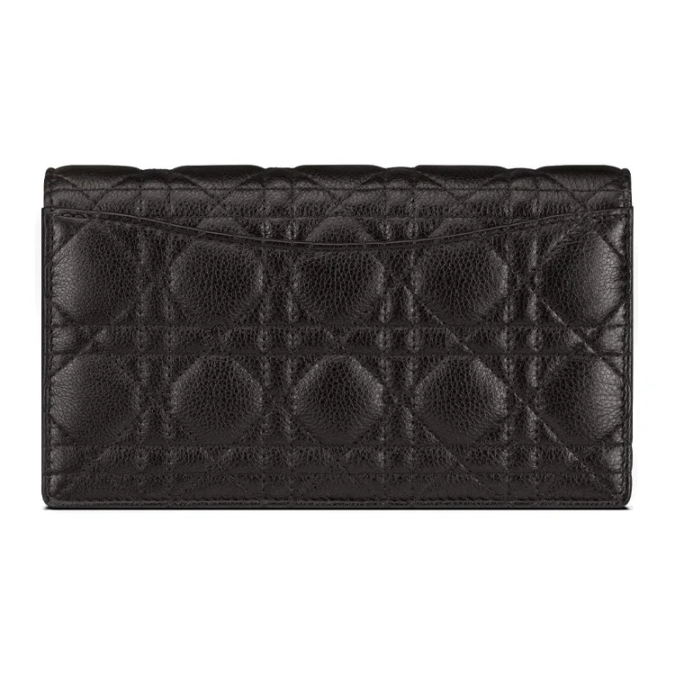 DIOR Caro Soft Cow Leather Handbag, Shoulder Bag, Crossbody Bag Regular Women's Black-4