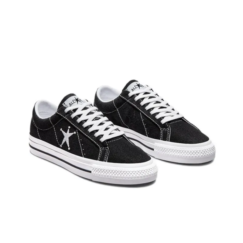 Converse Stussy X One Star Low 'Black'-2