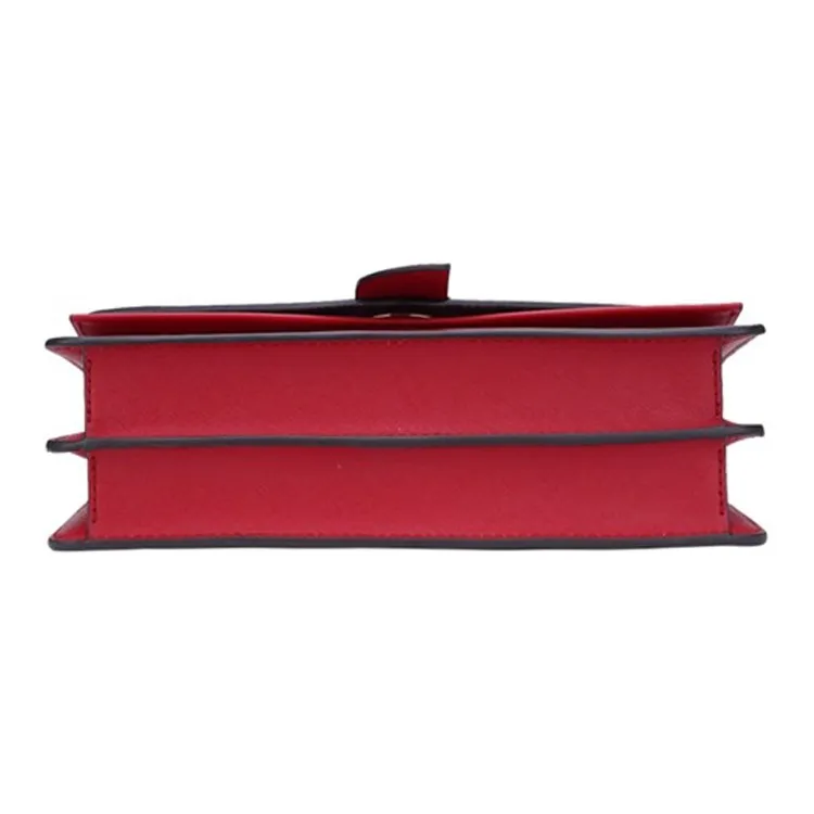 MICHAEL KORS Greenwich Leather Envelope Bag, Chain Bag, Crossbody Bag, Shoulder Bag Regular Women's Red-3