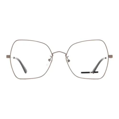 Alexander McQueen Eyeglass Frames Unisex Silver