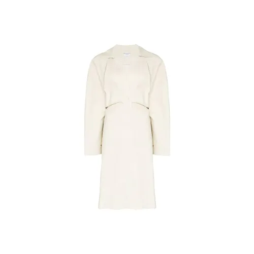 Bottega Veneta Long-Sleeved Dresses Women's White