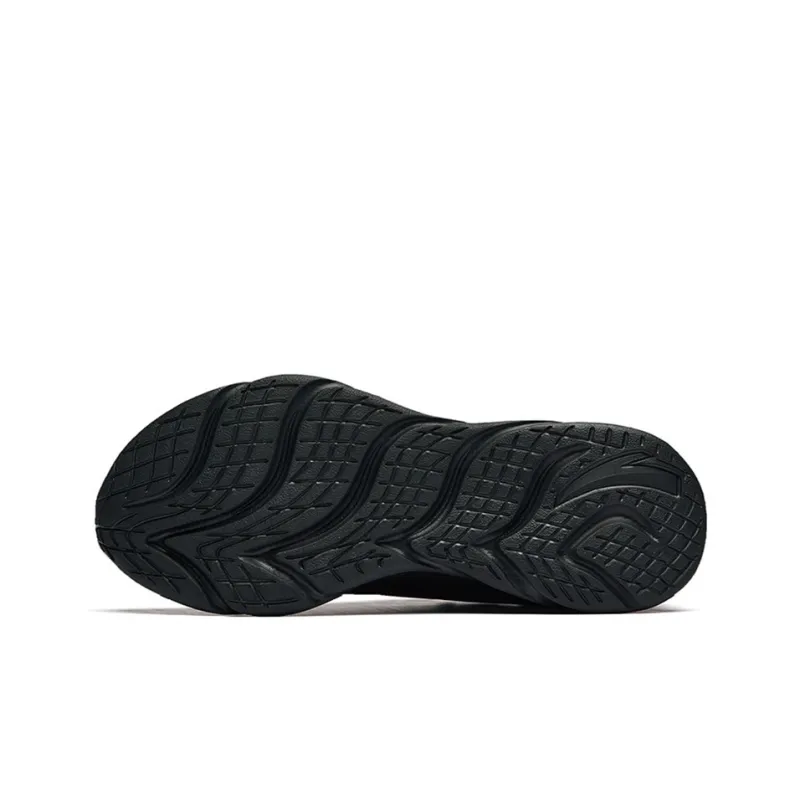 Anta Cushioning, Breathable, Lightweight Low Top Running Shoes Men's Black Gray-4
