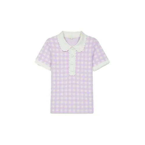 Maje Polo Shirts Women's Light Purple