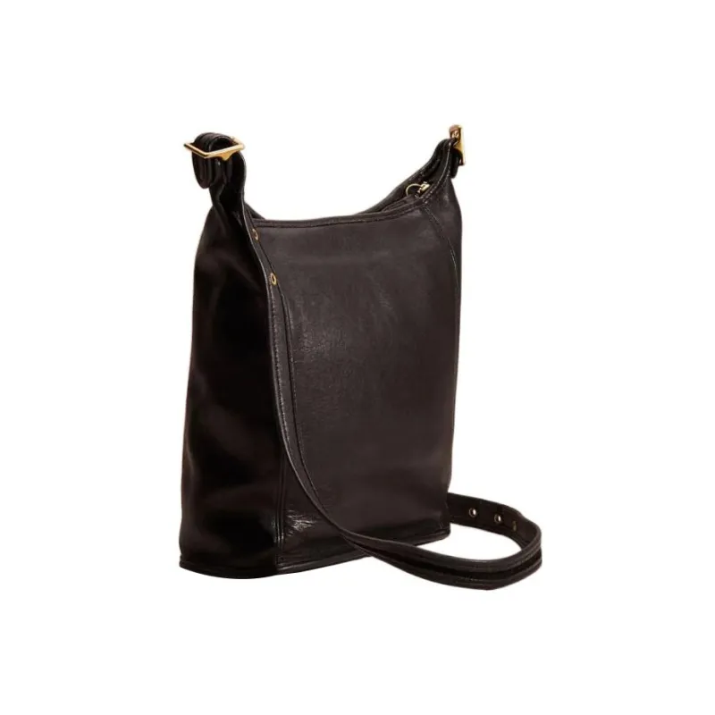 COACH Glove Leather Bucket Bag, Shoulder Bag, Crossbody Bag Tubas Women's Black-1