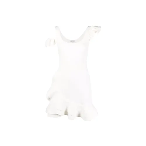 Alexander McQueen Sleeveless Dresses Women's White