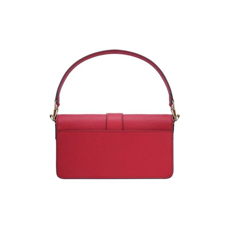 MICHAEL KORS Greenwich Leather Envelope Bag, Chain Bag, Crossbody Bag, Shoulder Bag Regular Women's Red-2