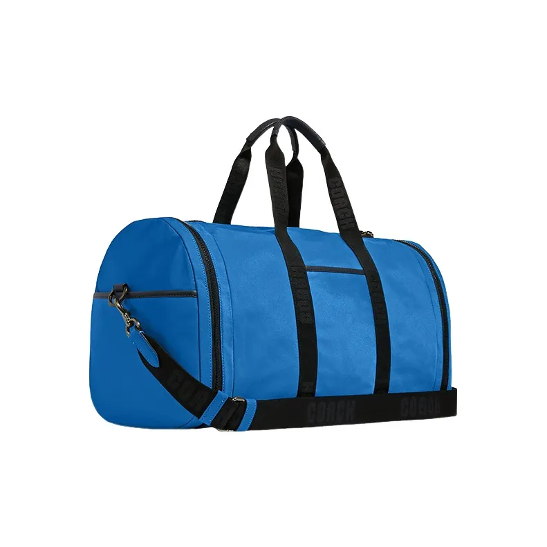 COACH Patchwork Cow Leather Shoulder Bag Crossbody Bag Handbags Large Size Men's Blue-1