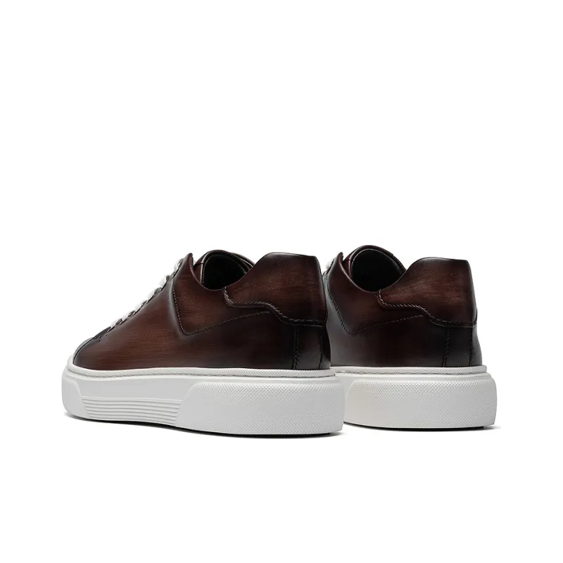ROBERTA DI CAMERINO Stylish Skateboarding Shoes Men's Brown-3