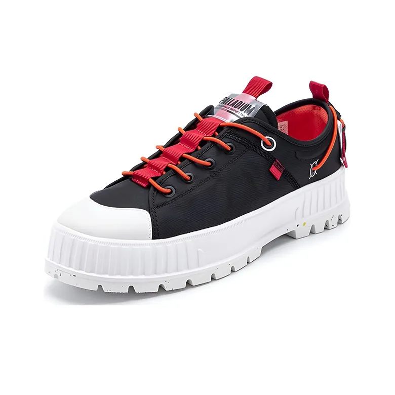 Palladium Pallashock Anti Slip Wear Resistant Low Top Casual Shoes Unisex Black-2